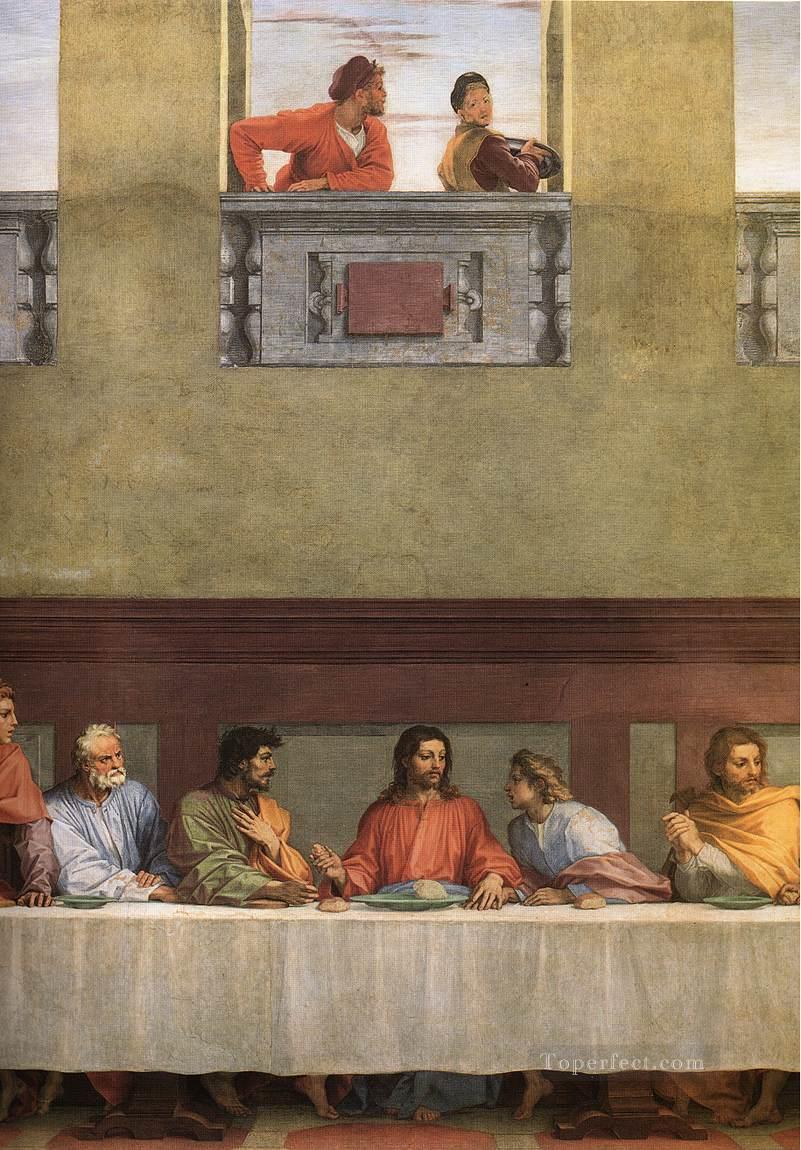 La dernière Cène détail Renaissance maniérisme Andrea del Sarto religieux chrétien Peintures à l'huile